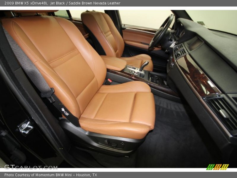 Jet Black / Saddle Brown Nevada Leather 2009 BMW X5 xDrive48i