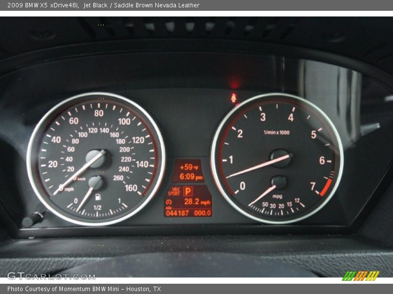 Jet Black / Saddle Brown Nevada Leather 2009 BMW X5 xDrive48i