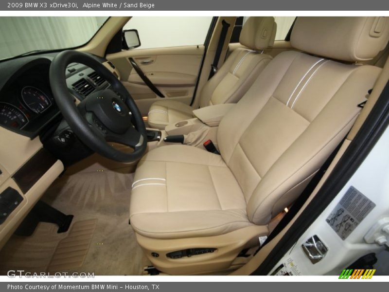 Alpine White / Sand Beige 2009 BMW X3 xDrive30i