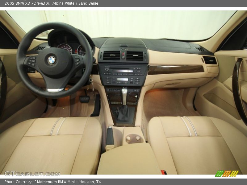 Alpine White / Sand Beige 2009 BMW X3 xDrive30i