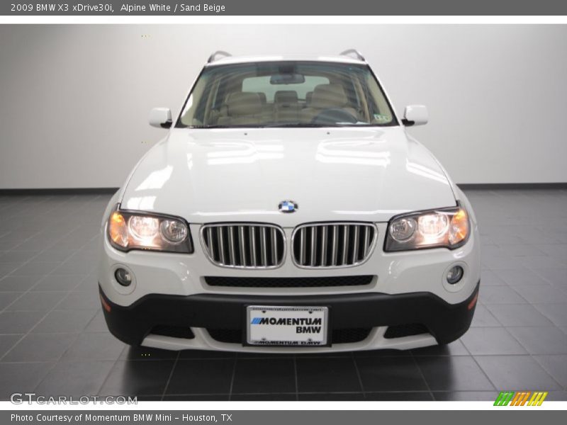 Alpine White / Sand Beige 2009 BMW X3 xDrive30i