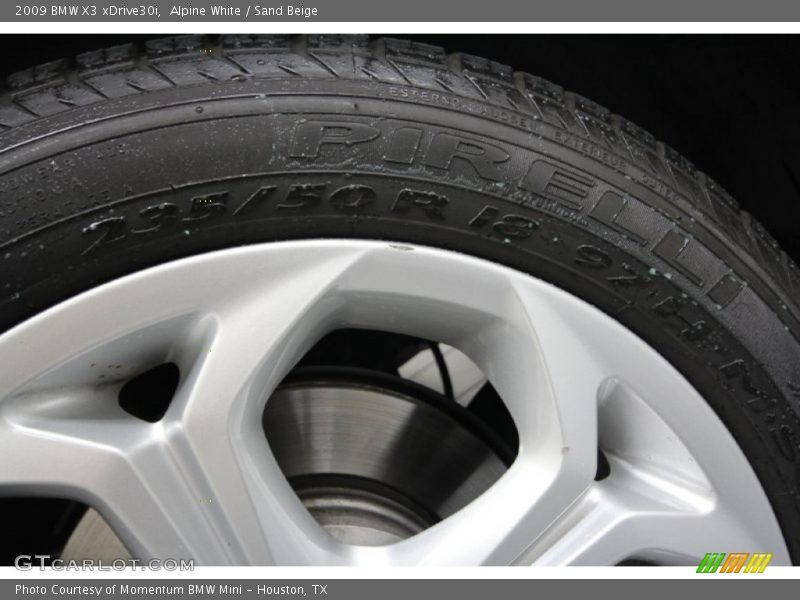 Alpine White / Sand Beige 2009 BMW X3 xDrive30i