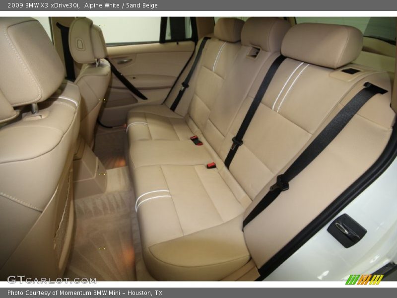 Alpine White / Sand Beige 2009 BMW X3 xDrive30i