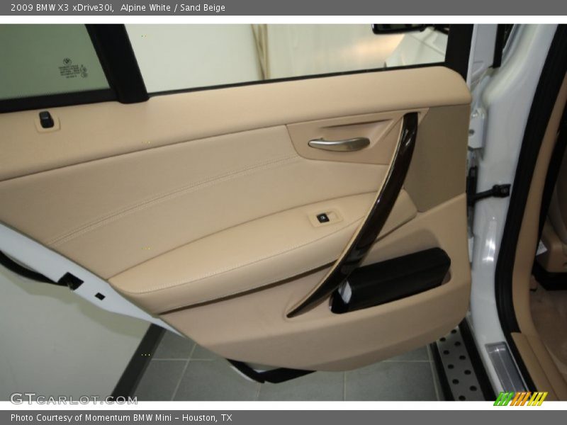Alpine White / Sand Beige 2009 BMW X3 xDrive30i