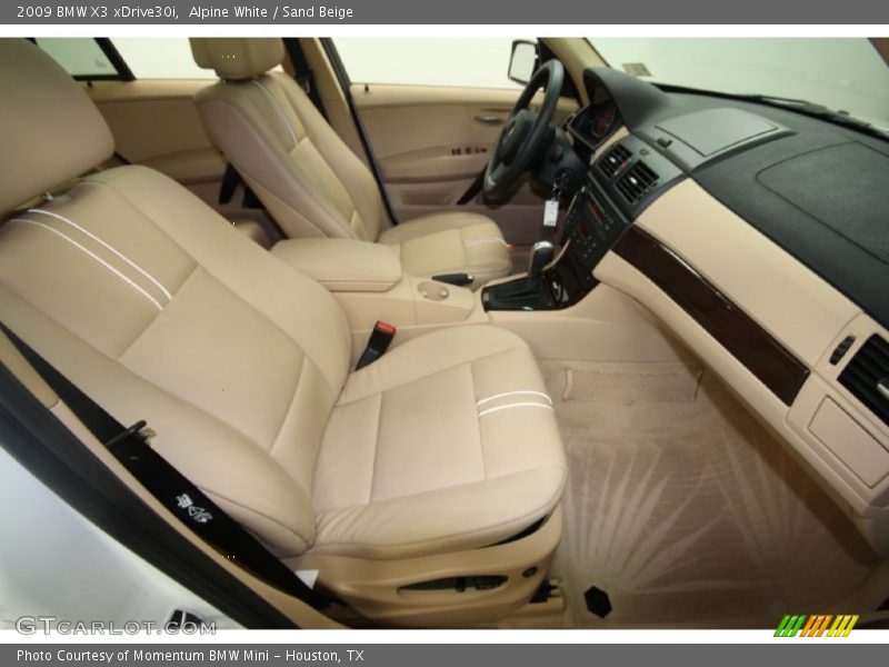 Alpine White / Sand Beige 2009 BMW X3 xDrive30i