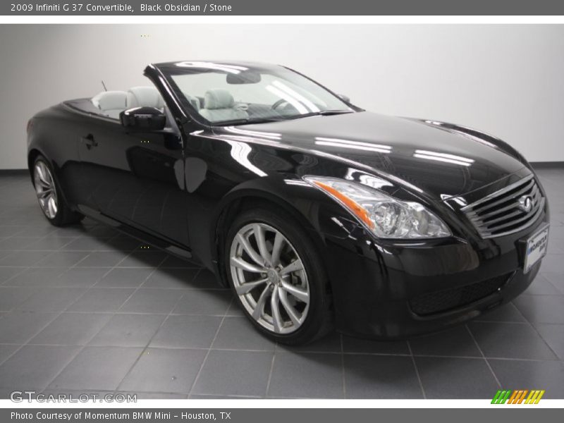 Black Obsidian / Stone 2009 Infiniti G 37 Convertible