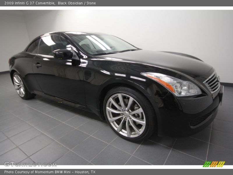 Black Obsidian / Stone 2009 Infiniti G 37 Convertible