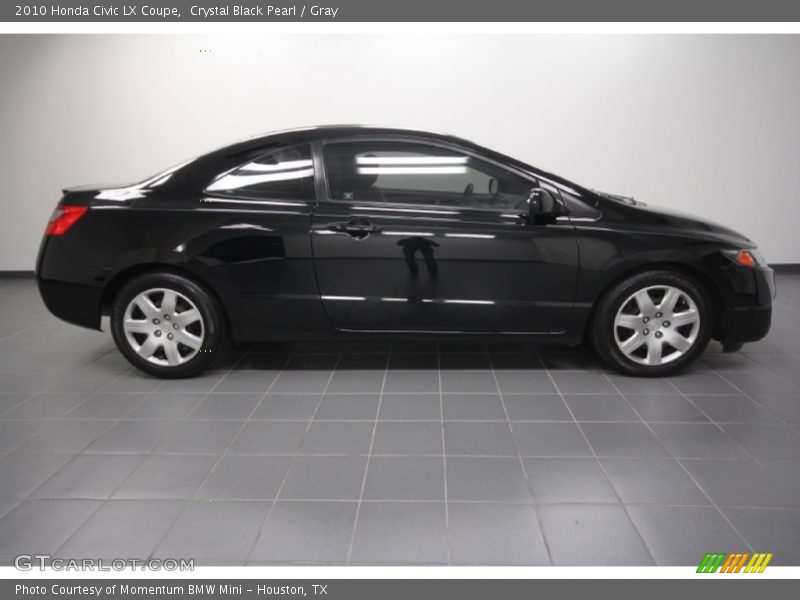Crystal Black Pearl / Gray 2010 Honda Civic LX Coupe