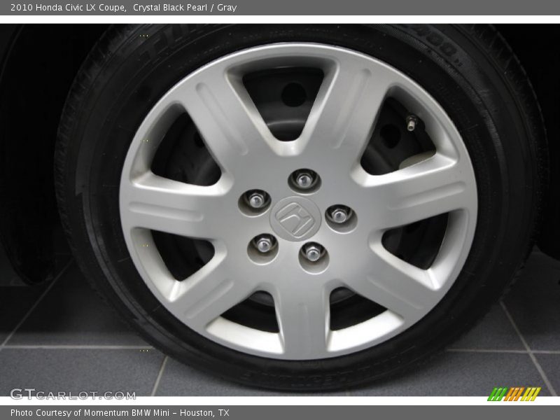 Crystal Black Pearl / Gray 2010 Honda Civic LX Coupe