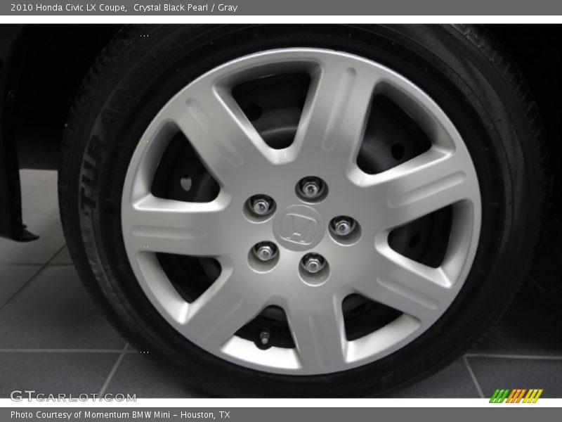 Crystal Black Pearl / Gray 2010 Honda Civic LX Coupe