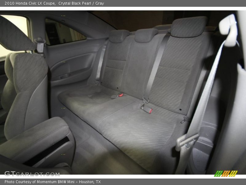 Crystal Black Pearl / Gray 2010 Honda Civic LX Coupe