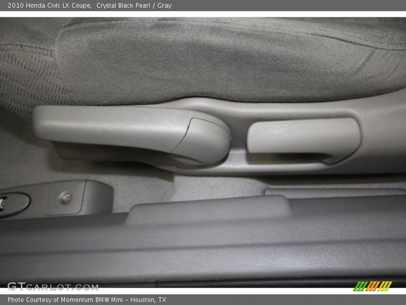 Crystal Black Pearl / Gray 2010 Honda Civic LX Coupe