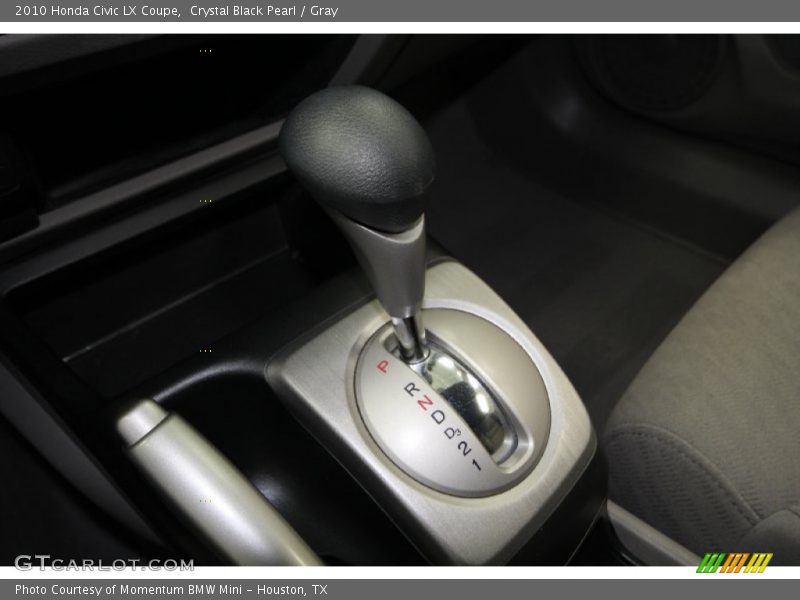 Crystal Black Pearl / Gray 2010 Honda Civic LX Coupe