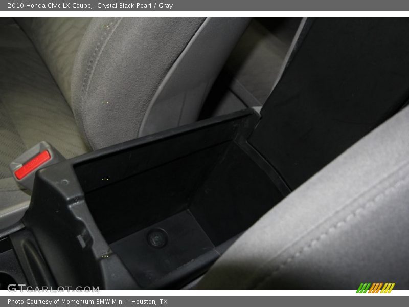 Crystal Black Pearl / Gray 2010 Honda Civic LX Coupe