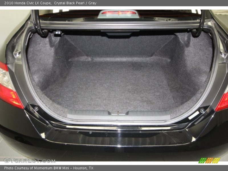 Crystal Black Pearl / Gray 2010 Honda Civic LX Coupe