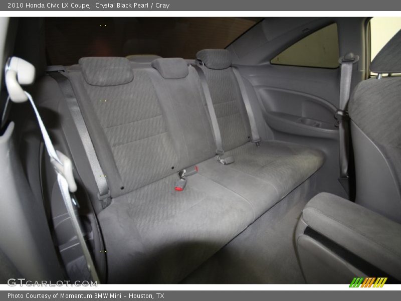 Crystal Black Pearl / Gray 2010 Honda Civic LX Coupe