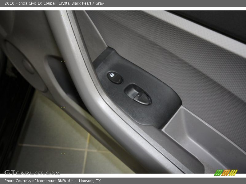 Crystal Black Pearl / Gray 2010 Honda Civic LX Coupe
