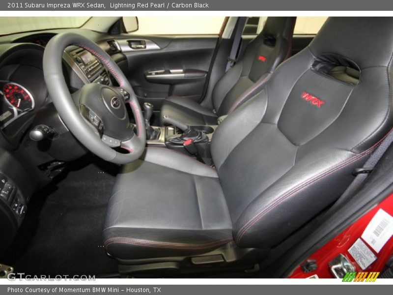  2011 Impreza WRX Sedan Carbon Black Interior
