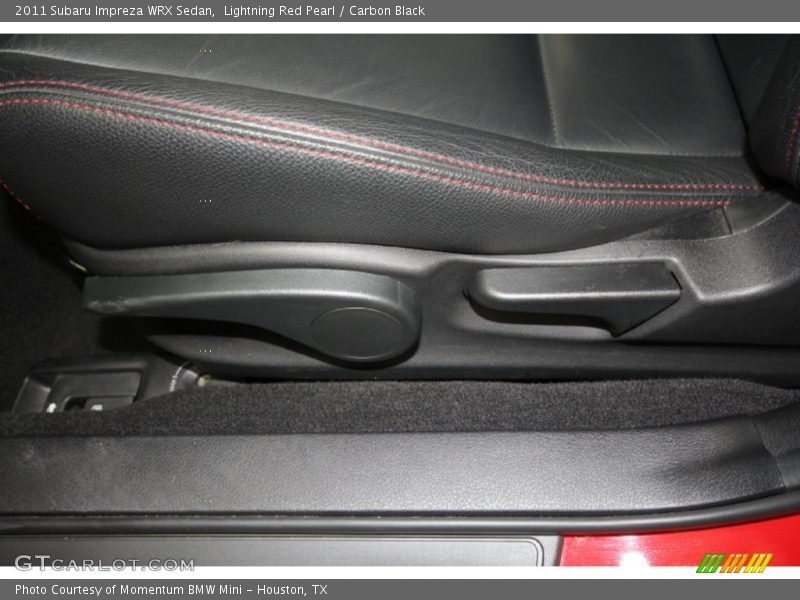 Lightning Red Pearl / Carbon Black 2011 Subaru Impreza WRX Sedan
