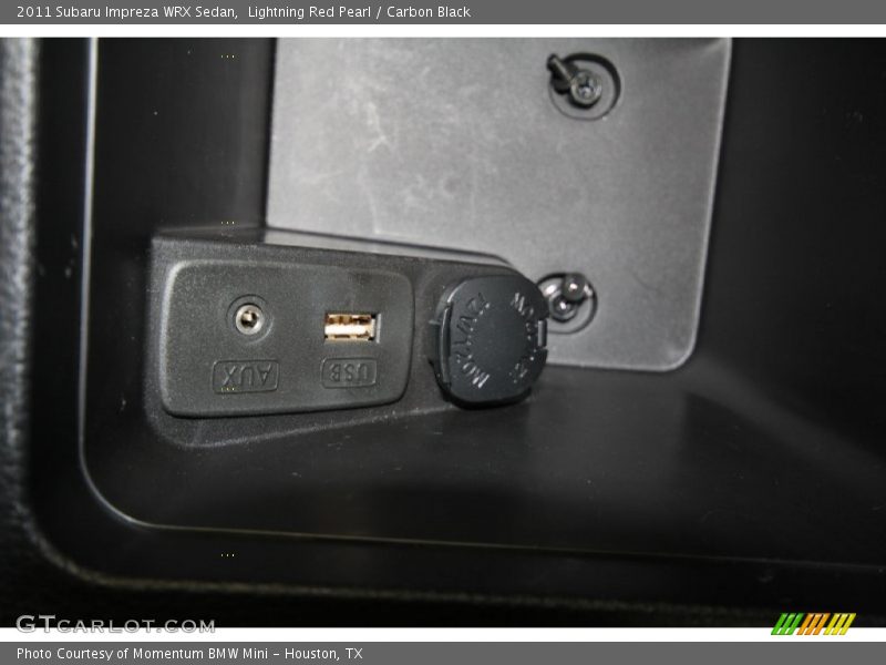 Lightning Red Pearl / Carbon Black 2011 Subaru Impreza WRX Sedan