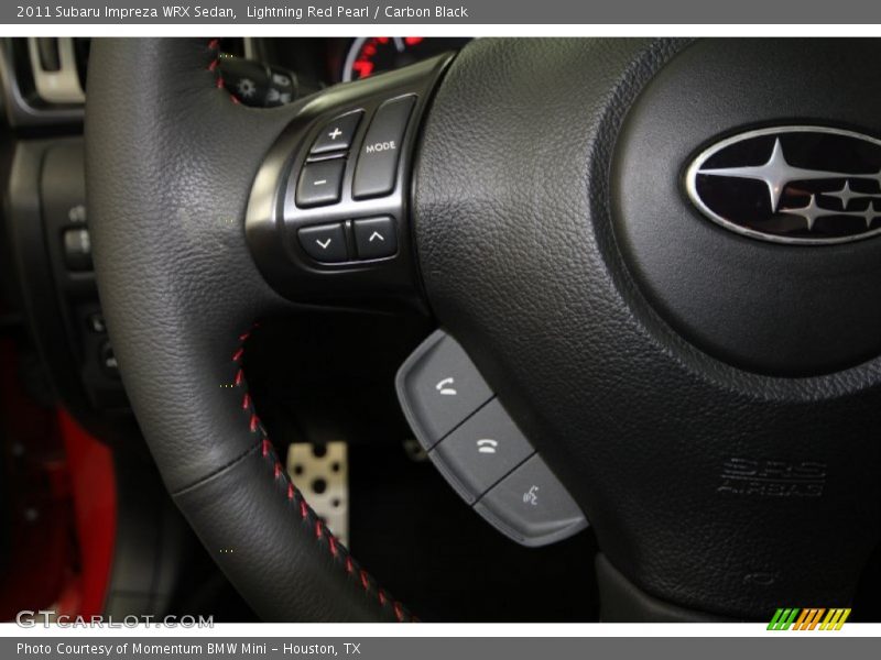 Lightning Red Pearl / Carbon Black 2011 Subaru Impreza WRX Sedan