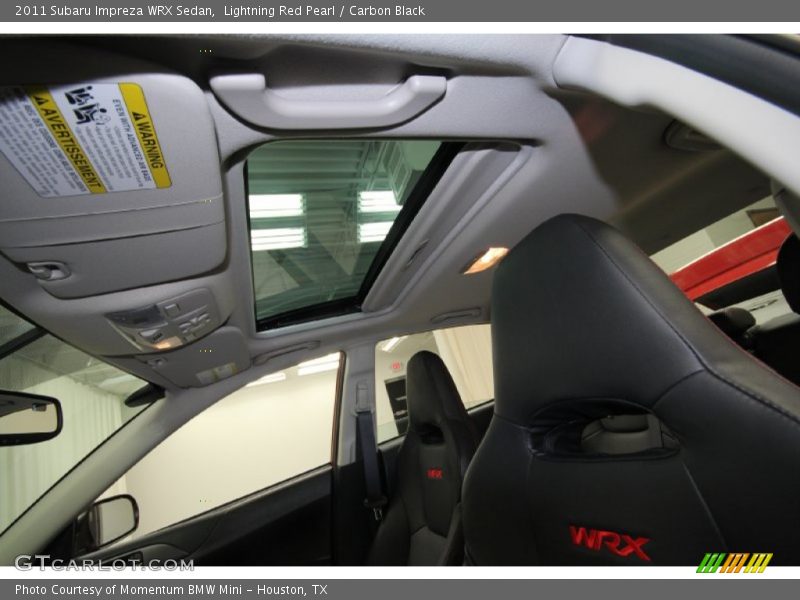 Lightning Red Pearl / Carbon Black 2011 Subaru Impreza WRX Sedan