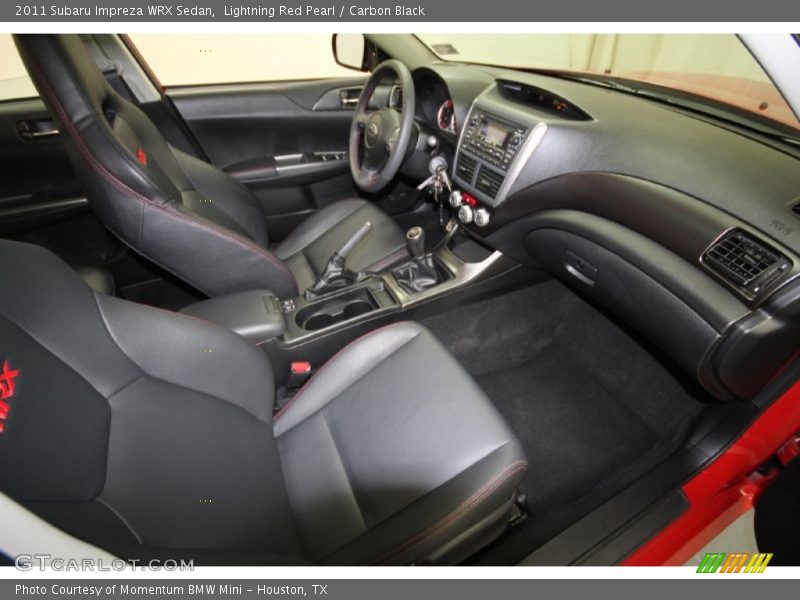 Lightning Red Pearl / Carbon Black 2011 Subaru Impreza WRX Sedan