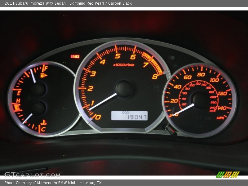  2011 Impreza WRX Sedan WRX Sedan Gauges