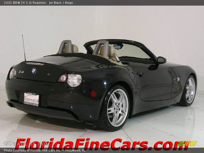 Jet Black / Beige 2003 BMW Z4 3.0i Roadster