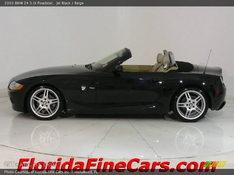 Jet Black / Beige 2003 BMW Z4 3.0i Roadster