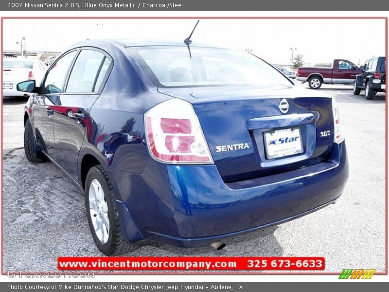 Blue Onyx Metallic / Charcoal/Steel 2007 Nissan Sentra 2.0 S