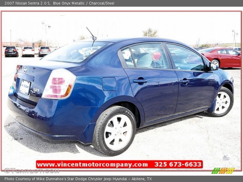 Blue Onyx Metallic / Charcoal/Steel 2007 Nissan Sentra 2.0 S