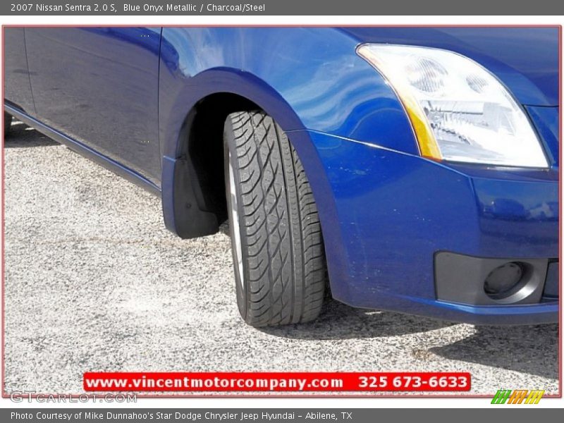 Blue Onyx Metallic / Charcoal/Steel 2007 Nissan Sentra 2.0 S