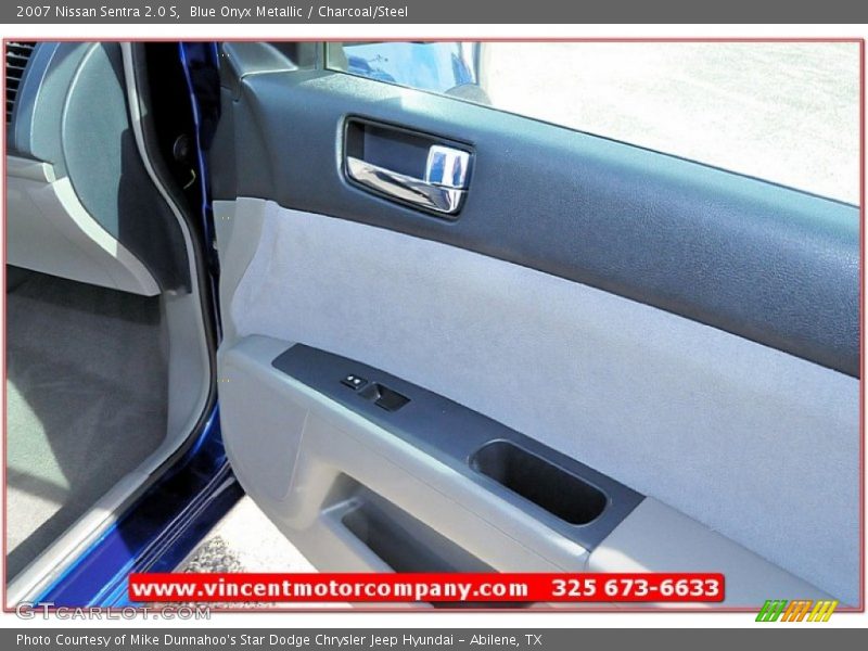 Blue Onyx Metallic / Charcoal/Steel 2007 Nissan Sentra 2.0 S