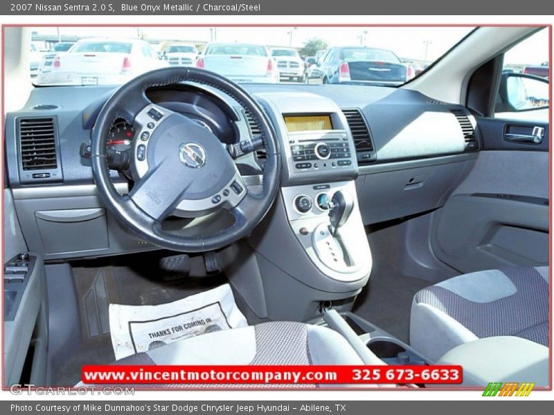Blue Onyx Metallic / Charcoal/Steel 2007 Nissan Sentra 2.0 S