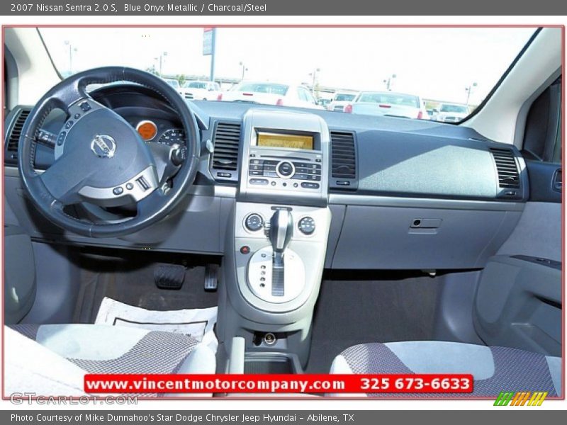 Blue Onyx Metallic / Charcoal/Steel 2007 Nissan Sentra 2.0 S