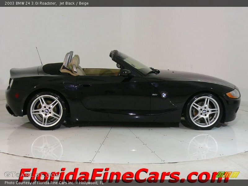 Jet Black / Beige 2003 BMW Z4 3.0i Roadster