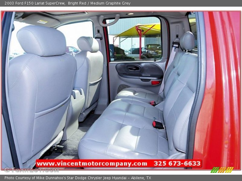 Bright Red / Medium Graphite Grey 2003 Ford F150 Lariat SuperCrew