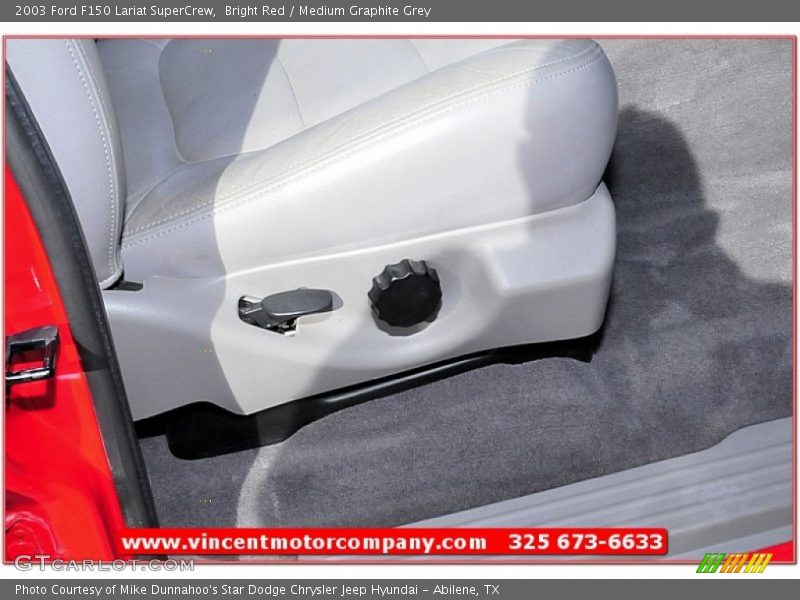 Bright Red / Medium Graphite Grey 2003 Ford F150 Lariat SuperCrew