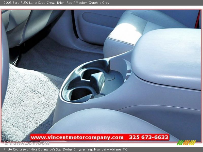 Bright Red / Medium Graphite Grey 2003 Ford F150 Lariat SuperCrew