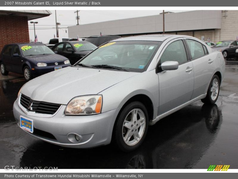 Liquid Silver Metallic / Black 2007 Mitsubishi Galant ES