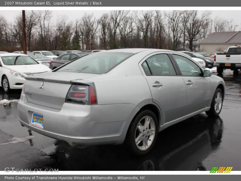 Liquid Silver Metallic / Black 2007 Mitsubishi Galant ES