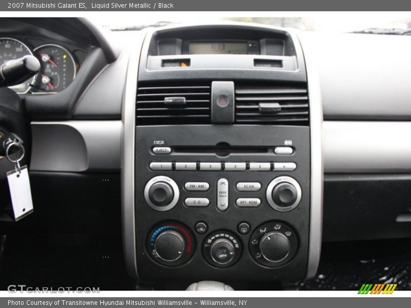 Liquid Silver Metallic / Black 2007 Mitsubishi Galant ES