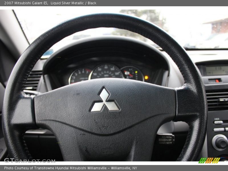 Liquid Silver Metallic / Black 2007 Mitsubishi Galant ES