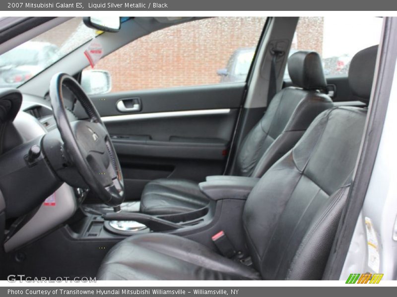 Liquid Silver Metallic / Black 2007 Mitsubishi Galant ES