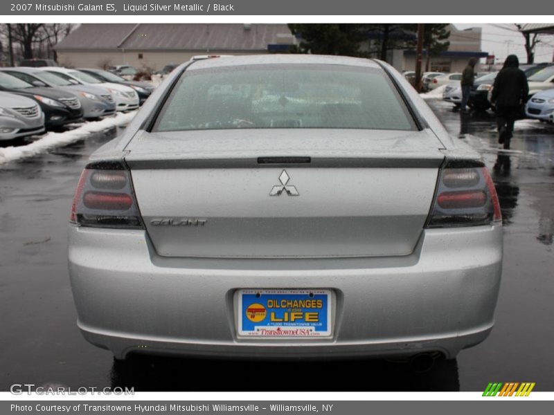 Liquid Silver Metallic / Black 2007 Mitsubishi Galant ES