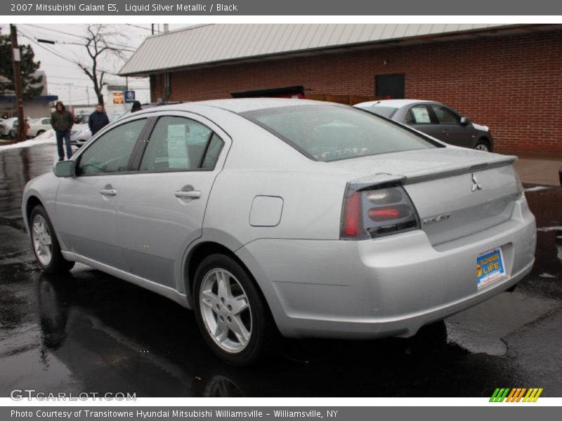 Liquid Silver Metallic / Black 2007 Mitsubishi Galant ES