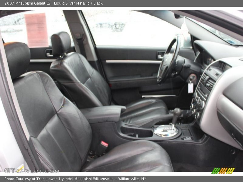 Liquid Silver Metallic / Black 2007 Mitsubishi Galant ES