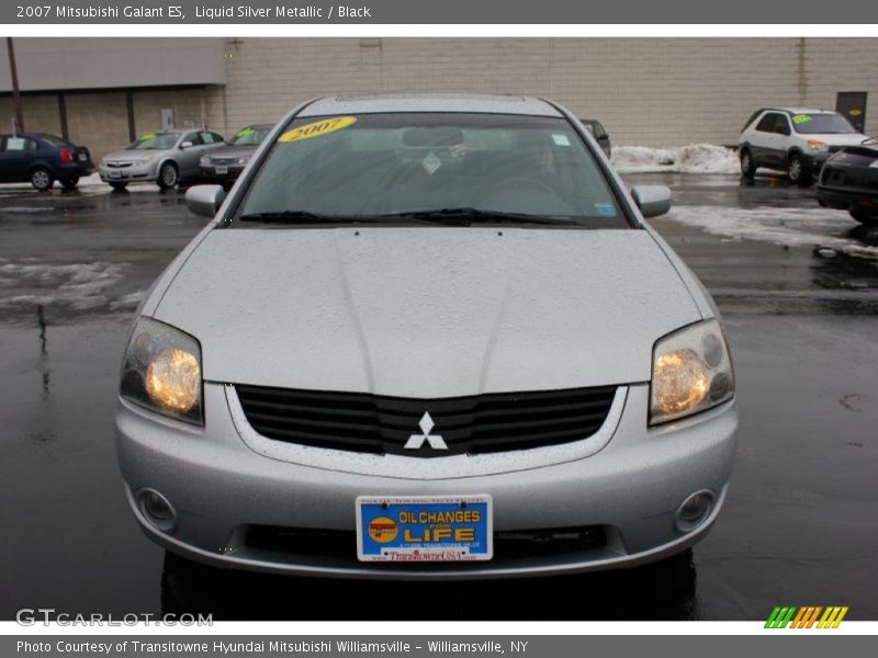 Liquid Silver Metallic / Black 2007 Mitsubishi Galant ES