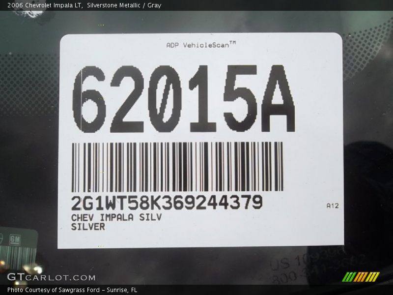 Silverstone Metallic / Gray 2006 Chevrolet Impala LT